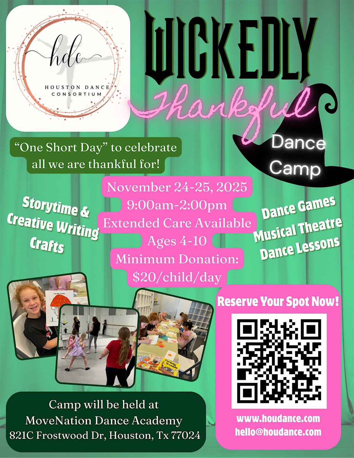 Wickedly Thankful Dance Camp