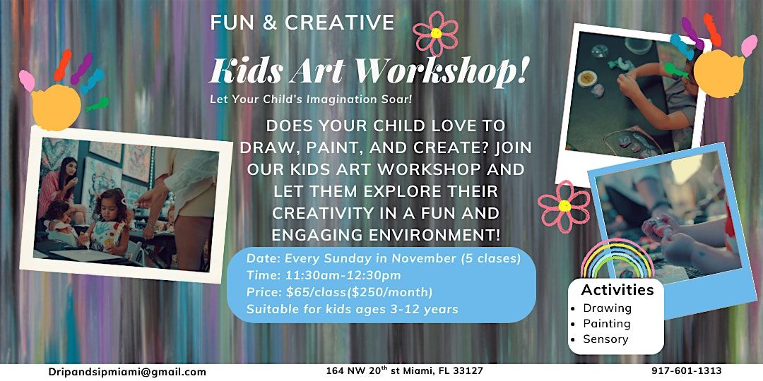 Kids Drip & Sip Creative Workshop