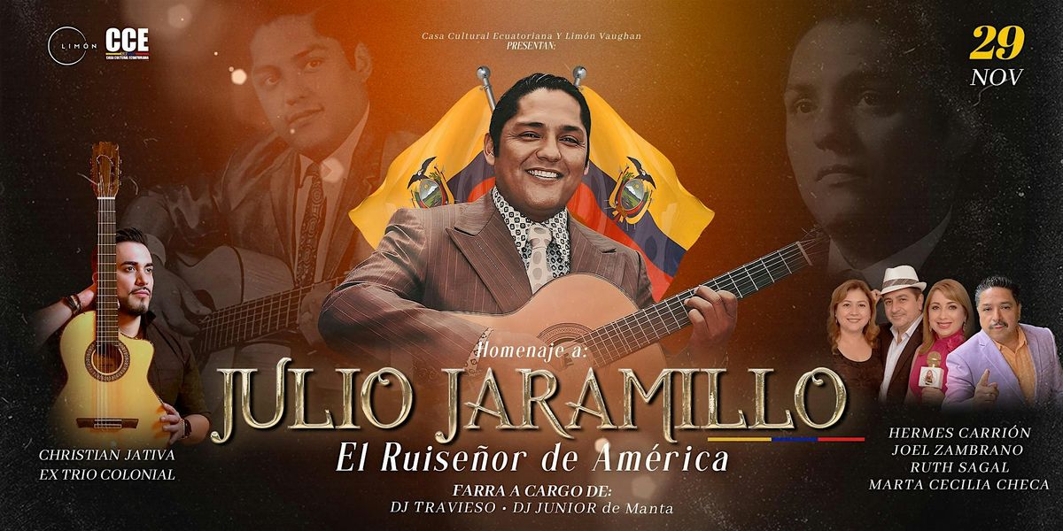 HOMENAJE A JULIO JARAMILLO EN LIMON VAUGHAN