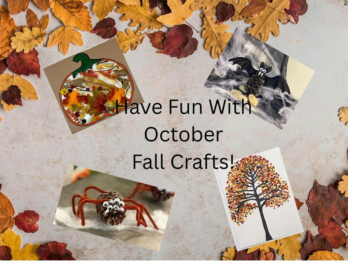 October Fall Crafts in Children's Department Main Library
