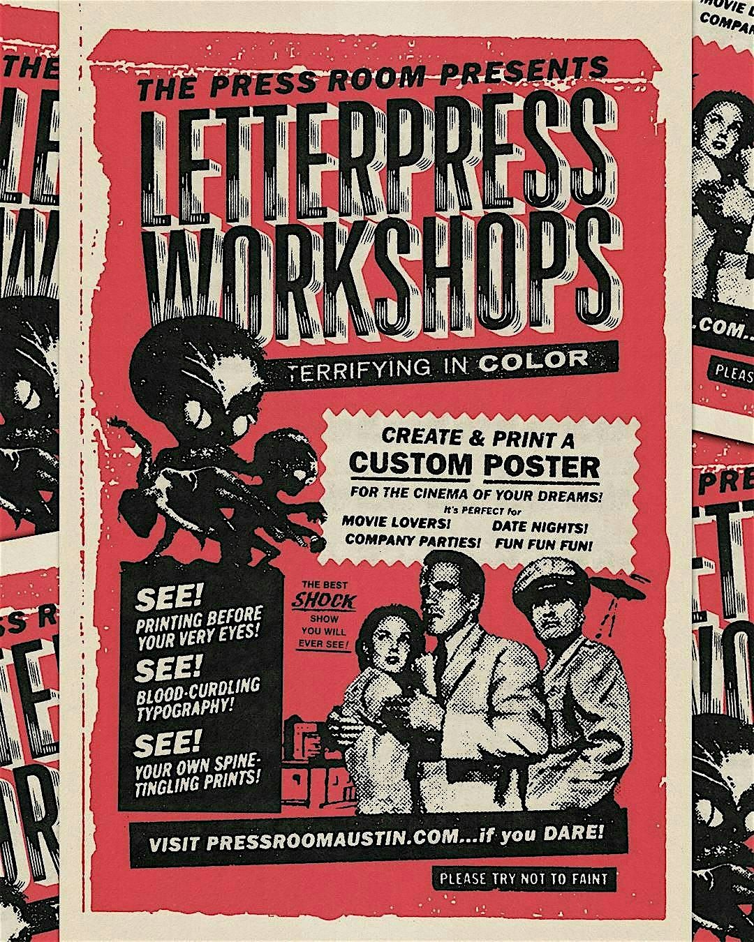 Austin - NOW SHOWING: A Letterpress Cinema Fantasy Workshop