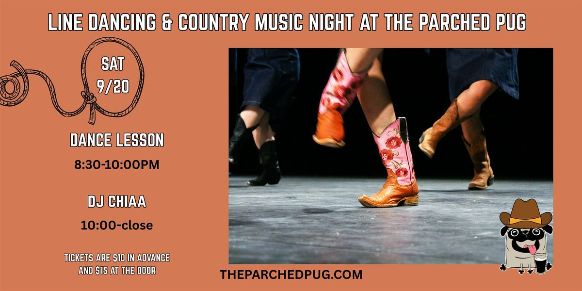 Line Dancing and Country Music Night at the Parched Pug