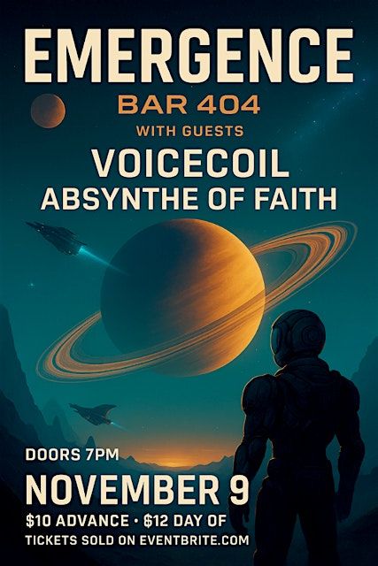 Emergence with Voicecoil and Absynthe of Faith