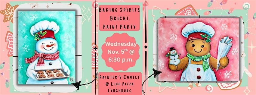 Baking Spirits Bright Paint Party