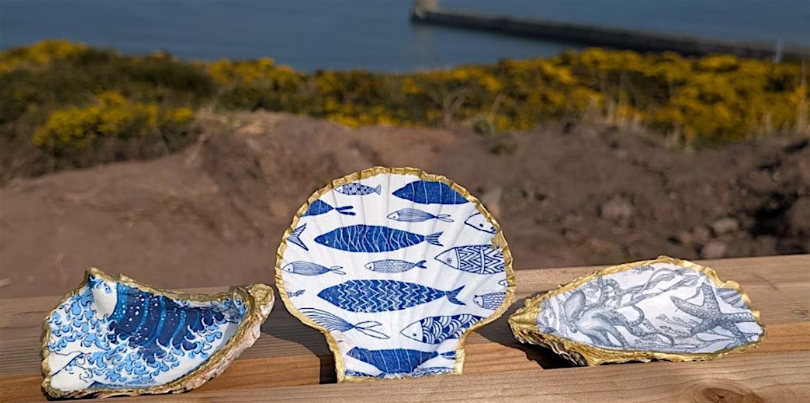 Decoupage shells workshop