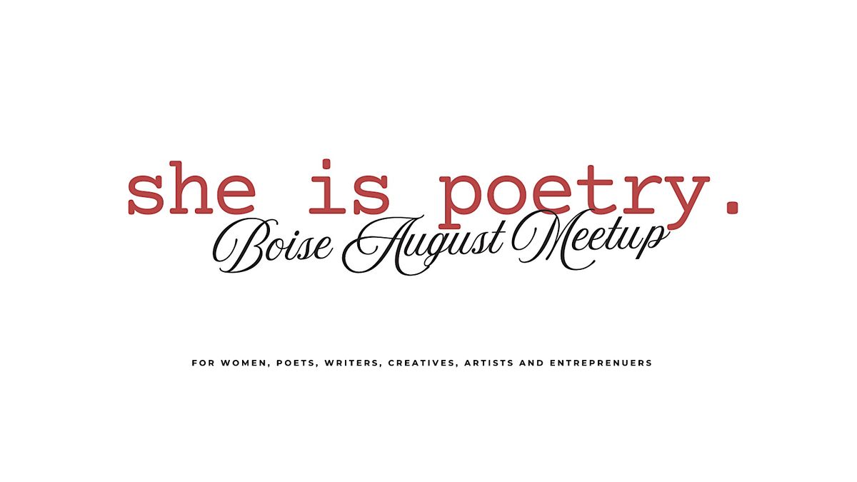 She is Poetry Club SEPTEMBER Meet Up