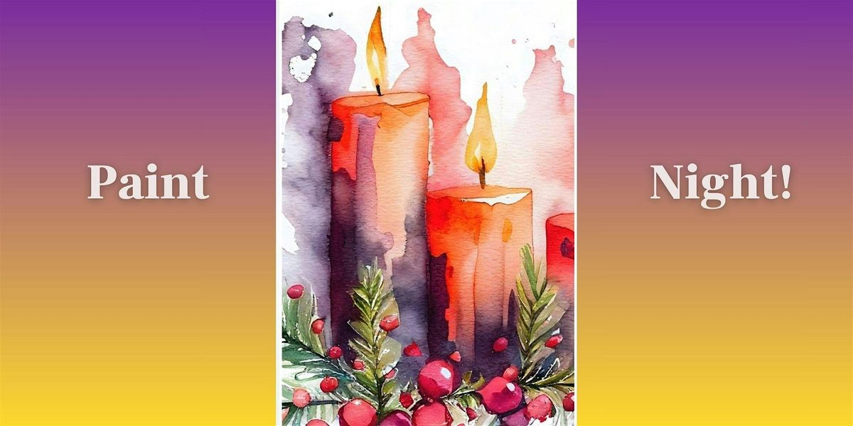 Paint & Sip - Beautiful Holiday Candle