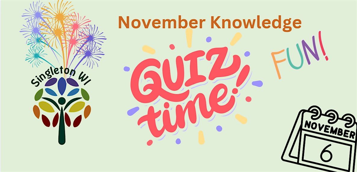 Singleton WI November Meeting - Quiz Night
