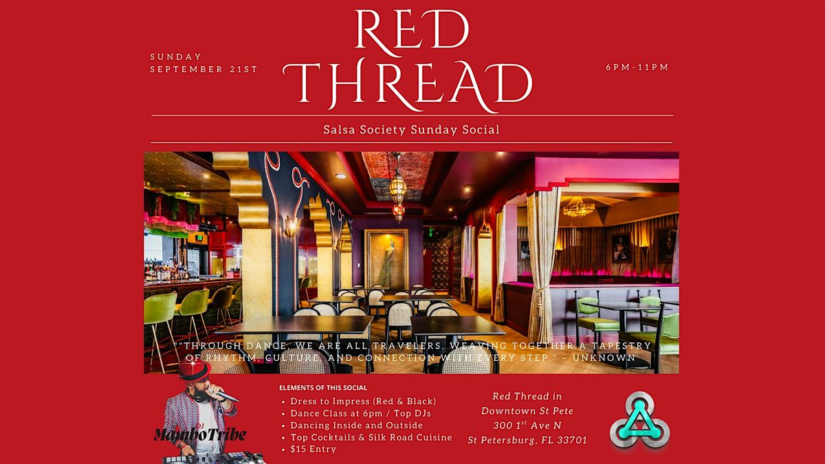 Red Thread: Salsa Society Sunday Social