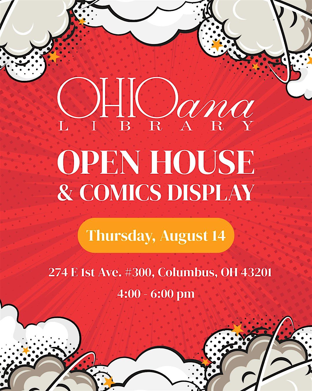 Comics Display & Open House at Ohioana Library