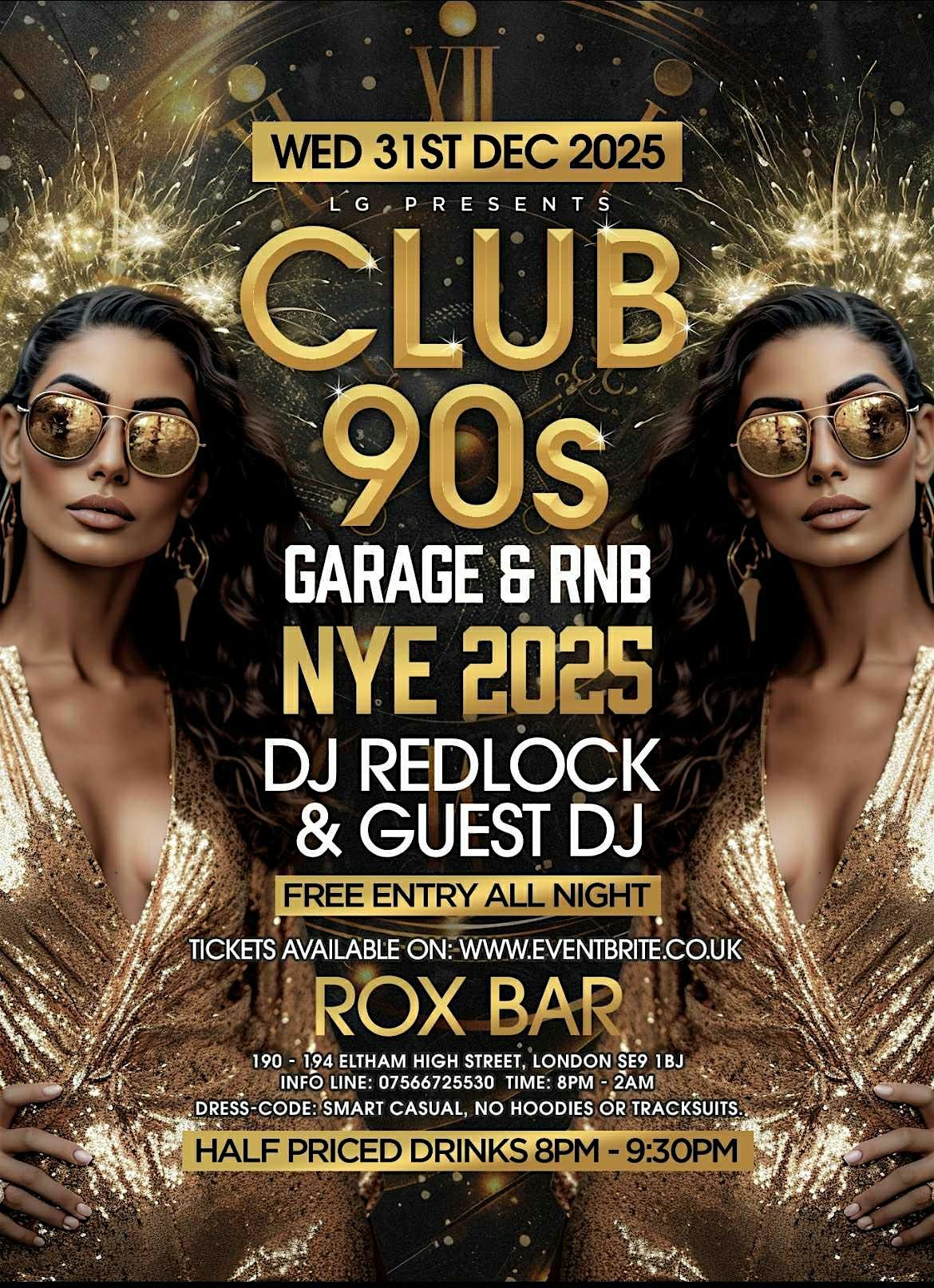 CLUB 90s (FREE ENTRY) GARAGE & RNB (NEW YEARS EVE PARTY) 8pm - 2am