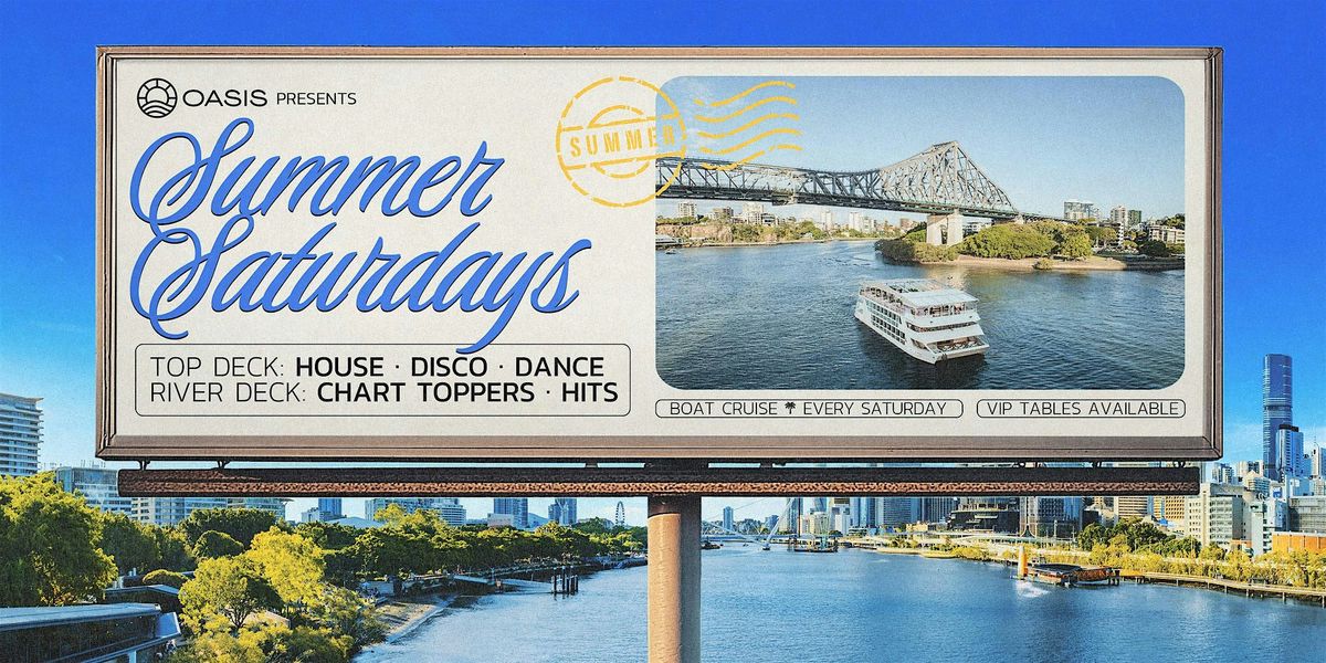 OASIS Saturdays - Afternoon Boat Party - Saturday, 17th of January 2025