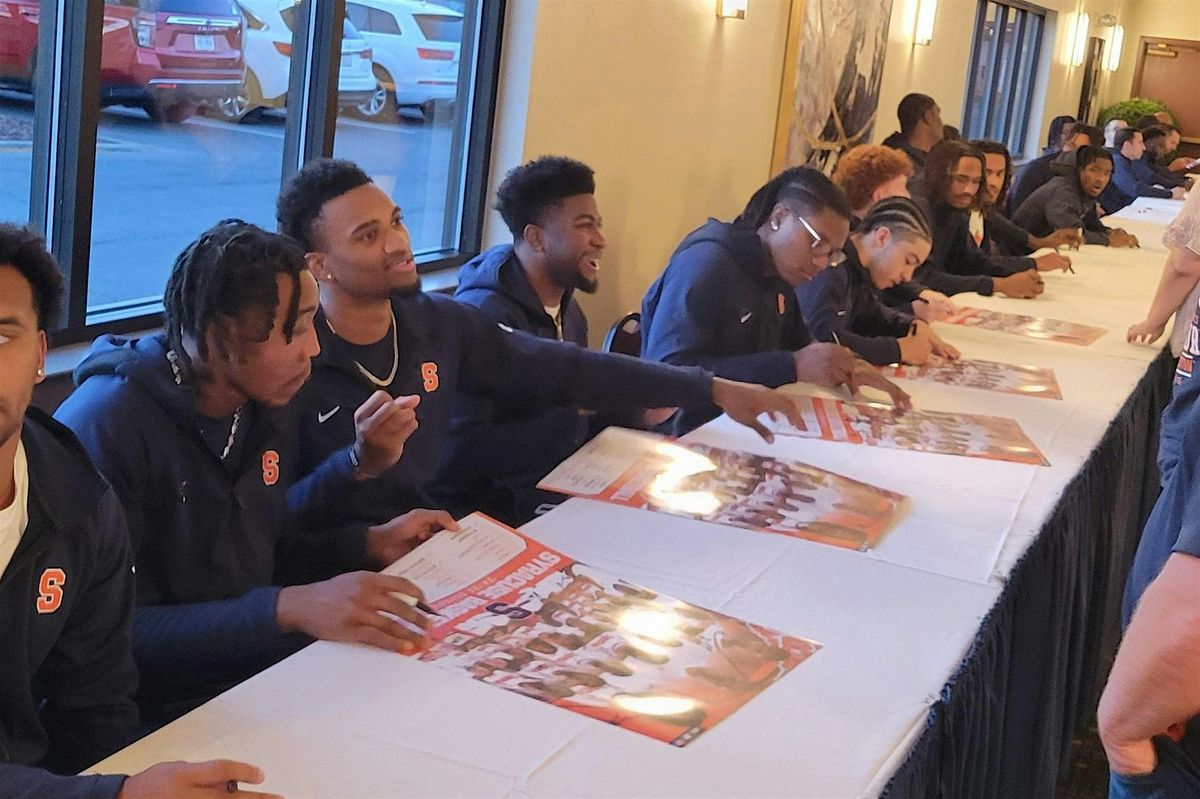 Dinner with the Syracuse University Men's Basketball Team!