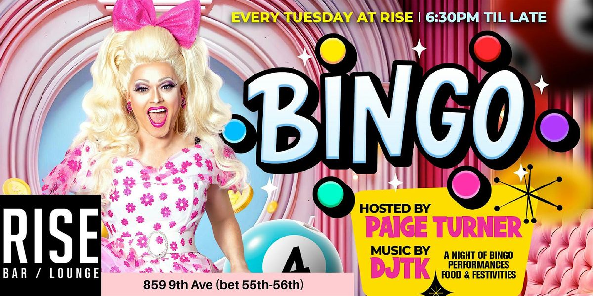 Drag Bingo with Paige Turner at RISE Bar