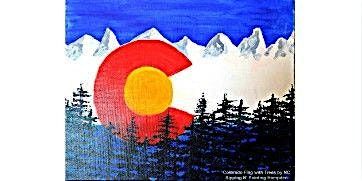 CO Flag with Trees Friday August 22nd 6:30pm $40