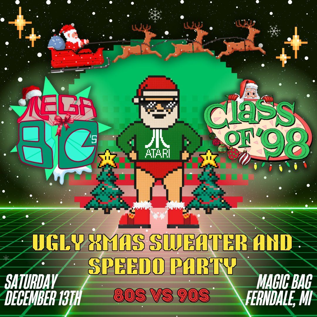 80s vs 90s - Ugly Sweater and Speedo Party
