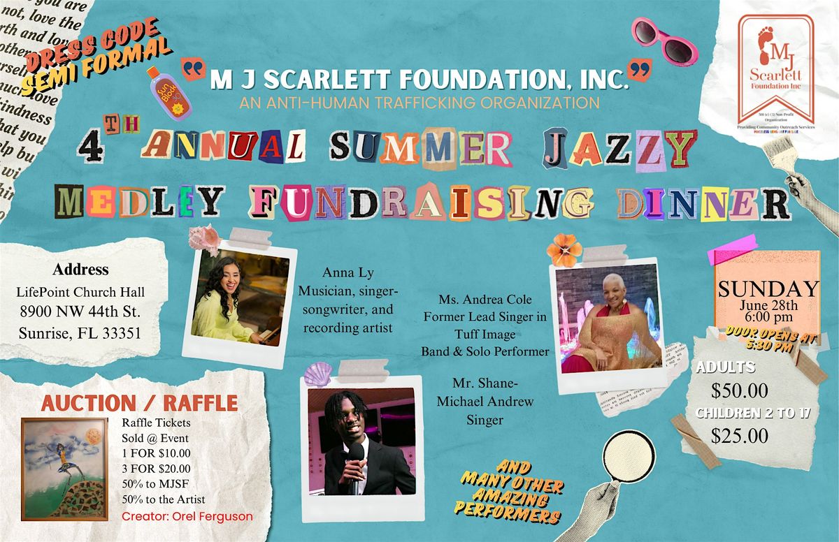 4th Annual Summer Jazzy Medley Fundraising Dinner