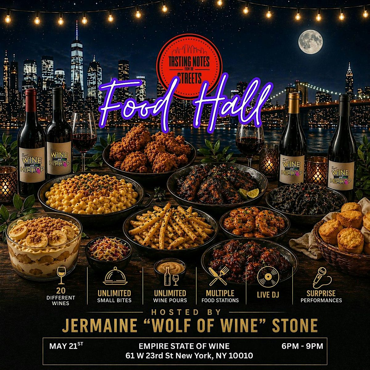 Wine & Hip Hop Tasting Notes From The Streets Food Hall Experience