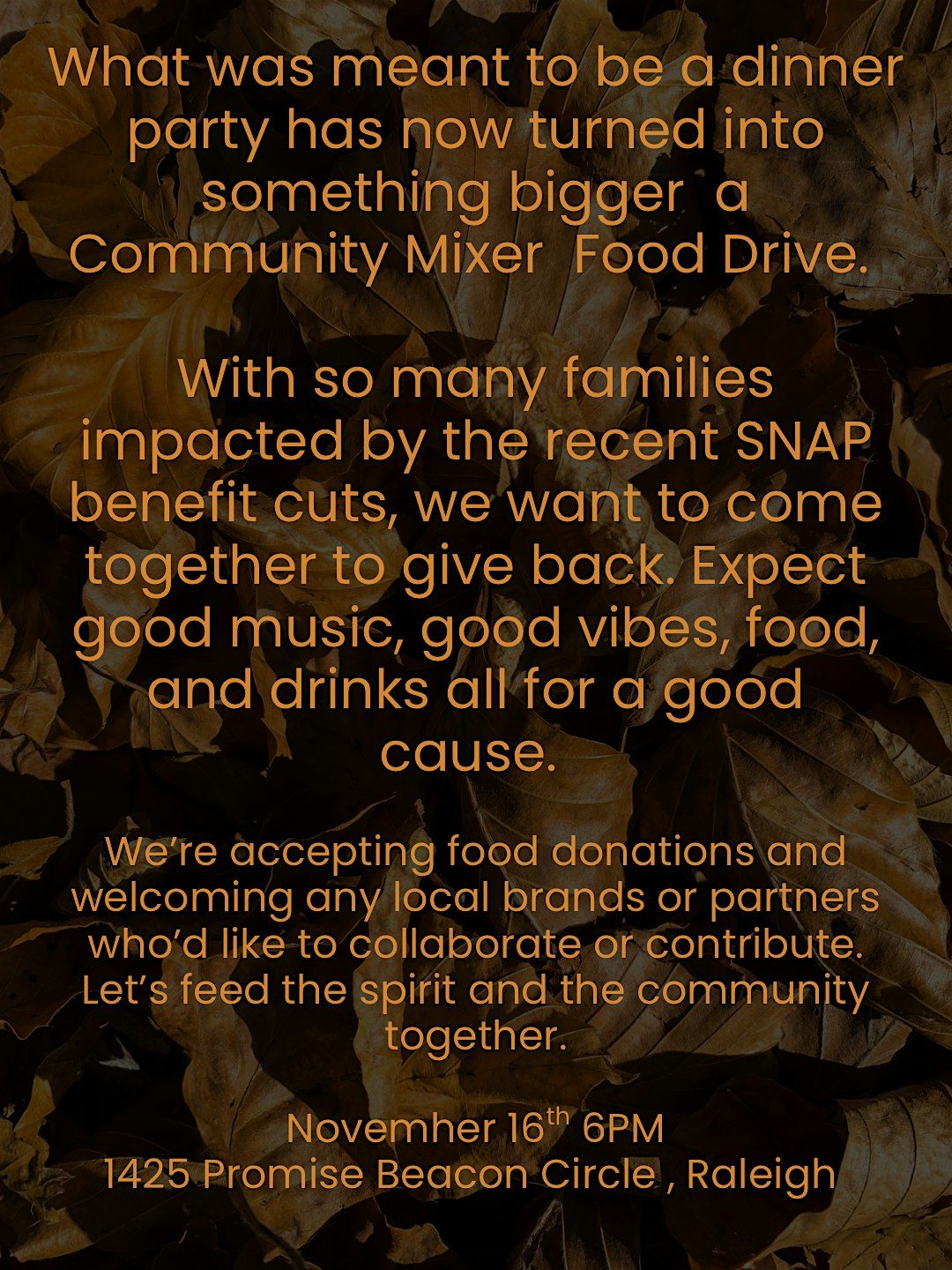 Shades of Leaves Community Give Back