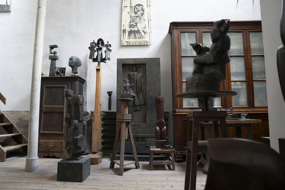 Studio di Mario Negri - visita tattile #OfficinadellaScultura