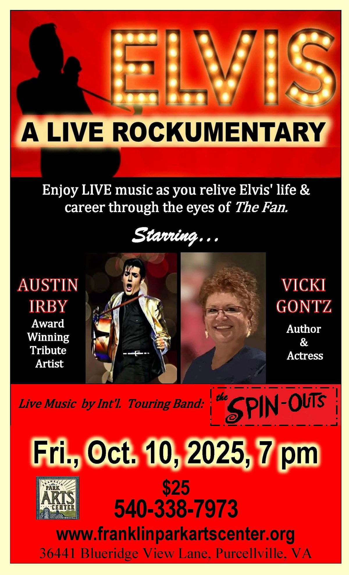 The Spin Outs present Elvis: A Live Rockumentary