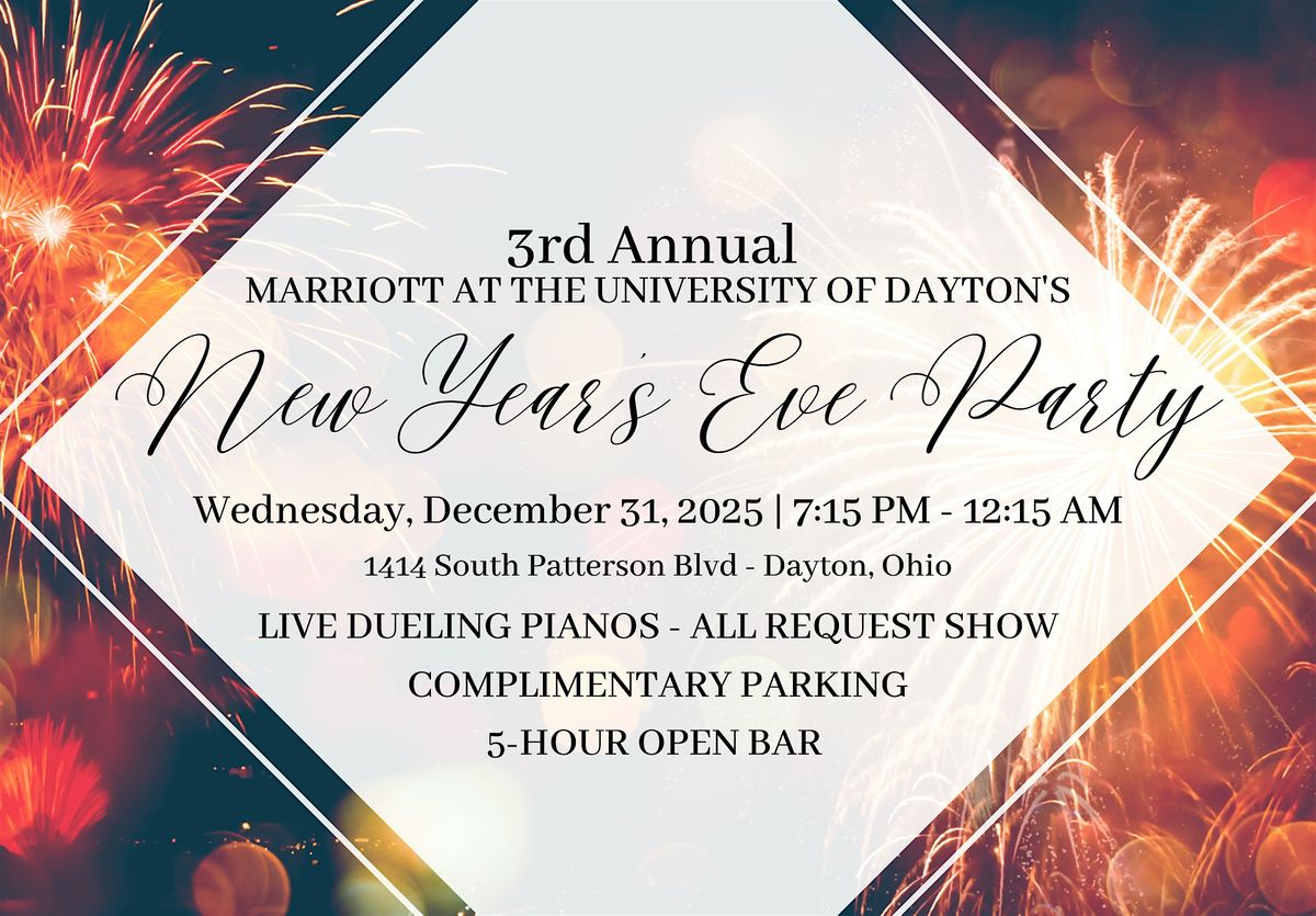 Turn Back Time! New Year's Eve at the Marriott at the University of Dayton