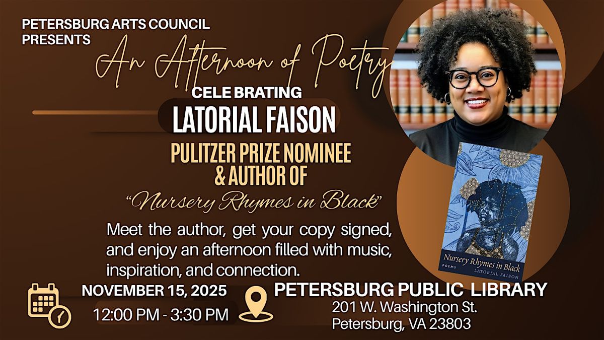 An Afternoon of Poetry: Celebrating Professor Latorial Faison