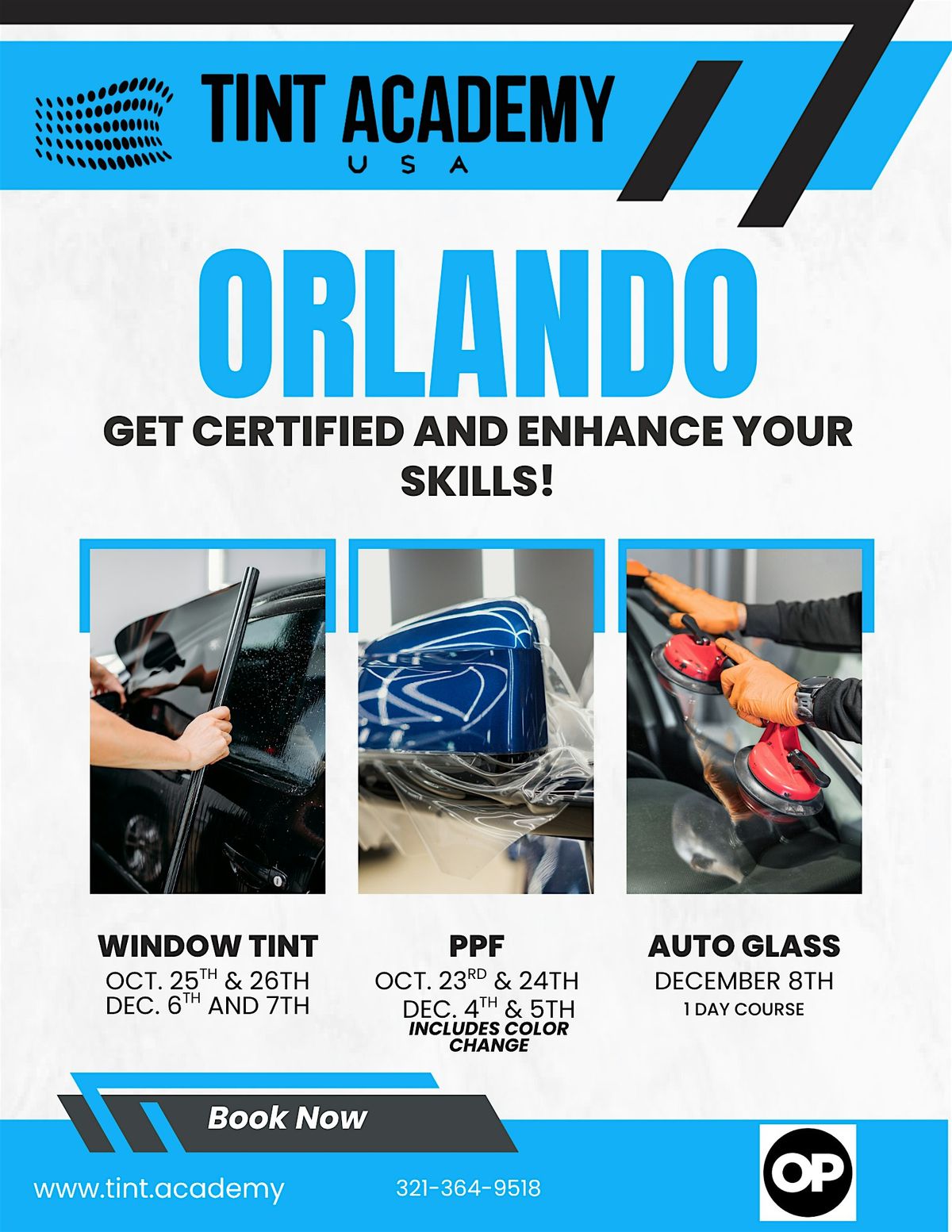 Window Tint Training & Certification \u2013 Orlando, FL | October 25-26, 2025