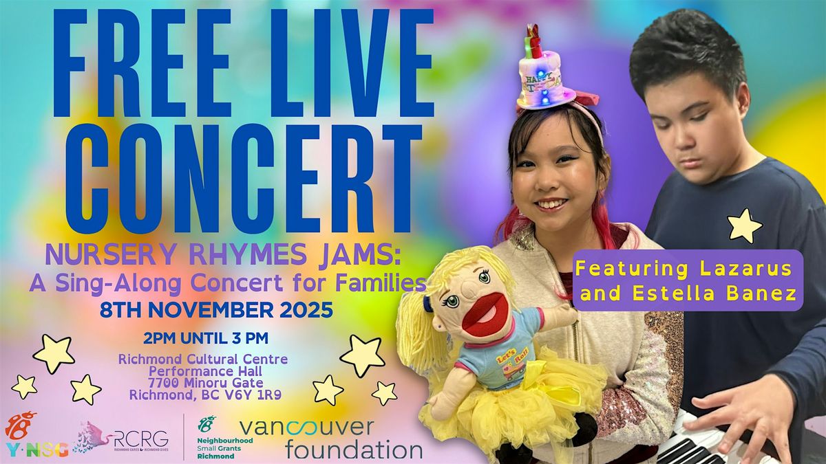 Nursery Rhymes Jams - A Free Sing-Along Live Concert for Kids and Families