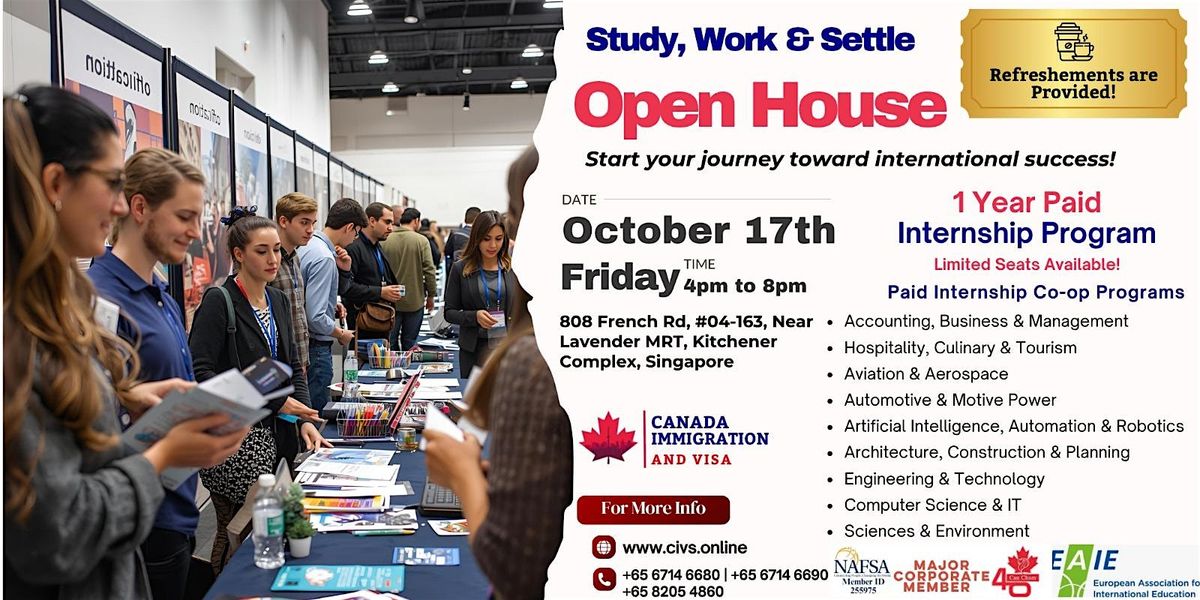 Open House | INFO & APPLICATION DAY | SINGAPORE