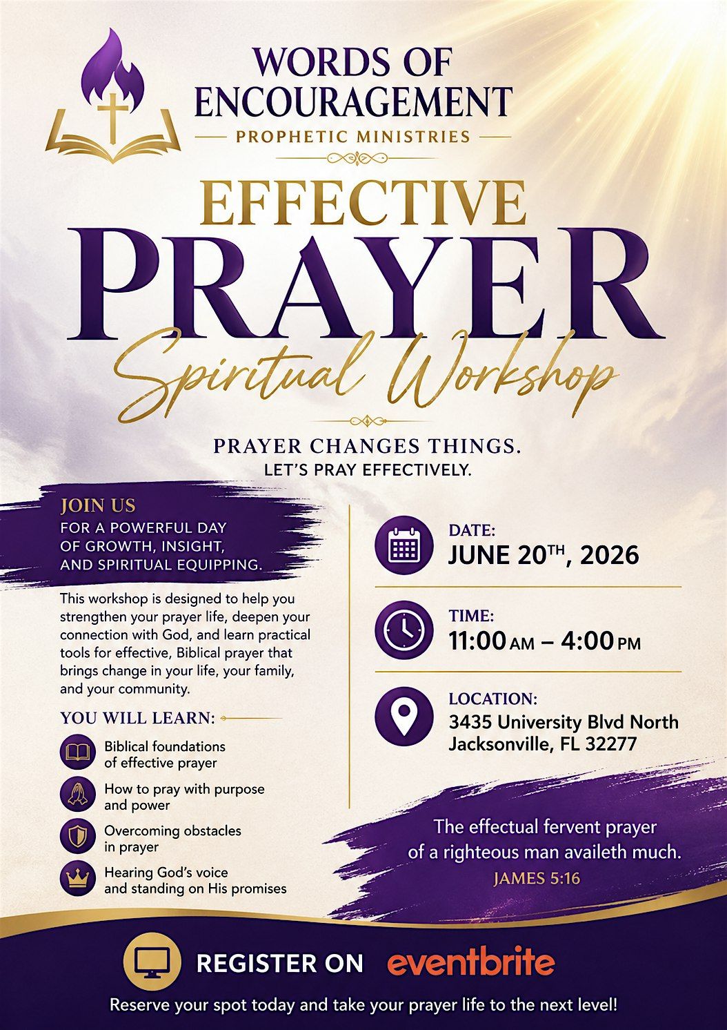 Effective Prayer: Spiritual Workshop