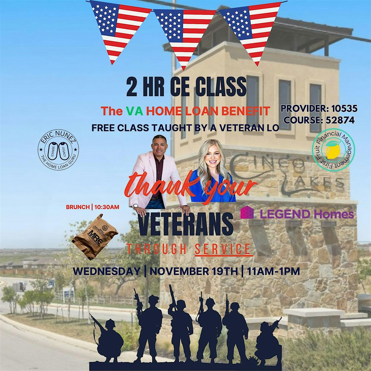 VA HOME LOAN BENEFIT CLASS FOR REALTORS 2HR CE