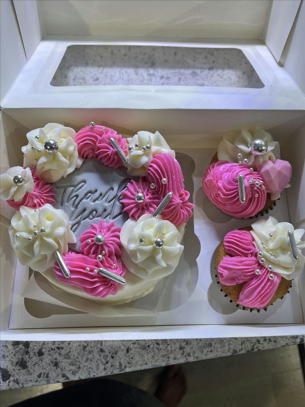 Cake Decorating Class (Bento Box cake with cupcakes)