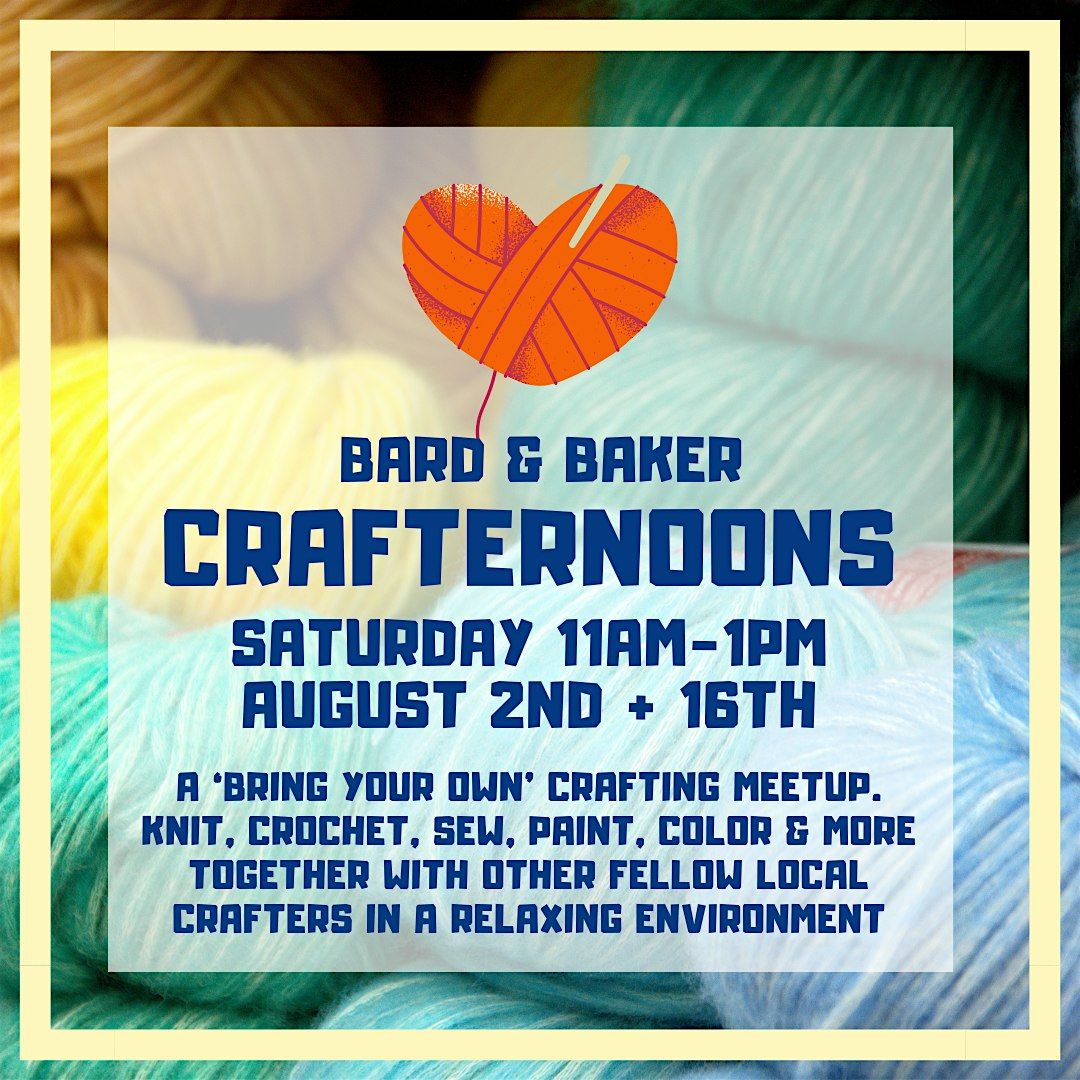 Crafternoons: A 'Bring Your Own' Crafting Meetup