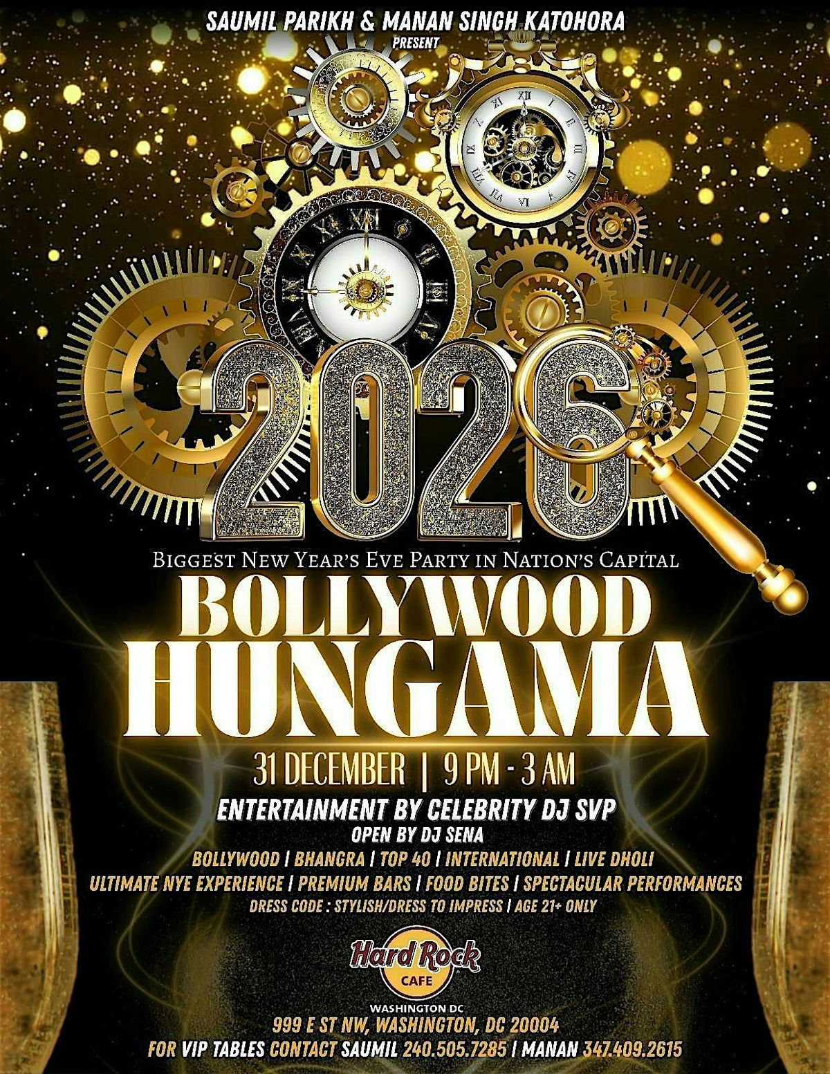 Bollywood Hungama 2026 - Biggest NYE HARD ROCK DC