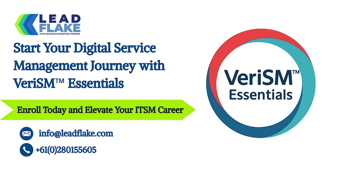 VeriSM\u2122 Essentials Training in Wellington