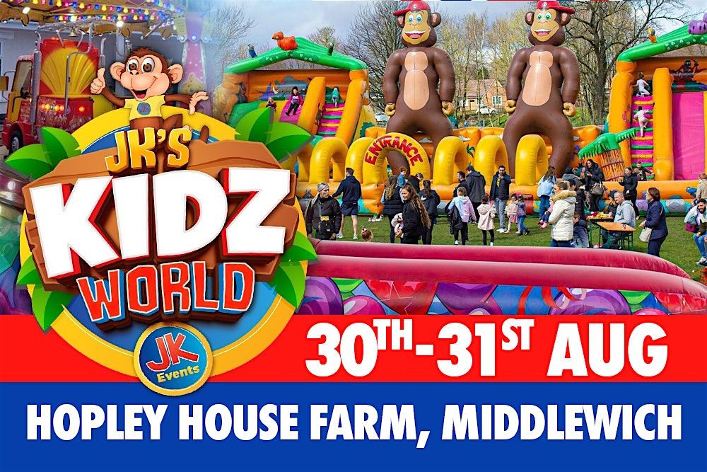 JK's KIDZ WORLD FUN PARK, Hopley House Farm Nantwich 30th & 31st AUG 2025