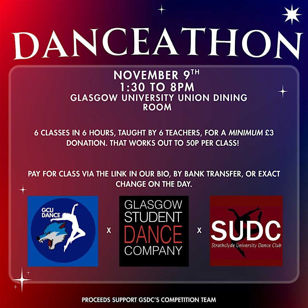 Dancethon with GSDC, Strath, and GCU
