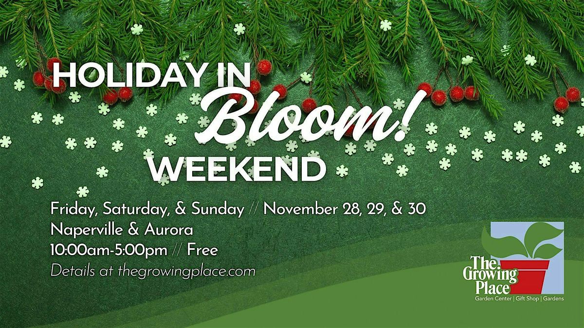 Holiday in Bloom Weekend: Green Friday!