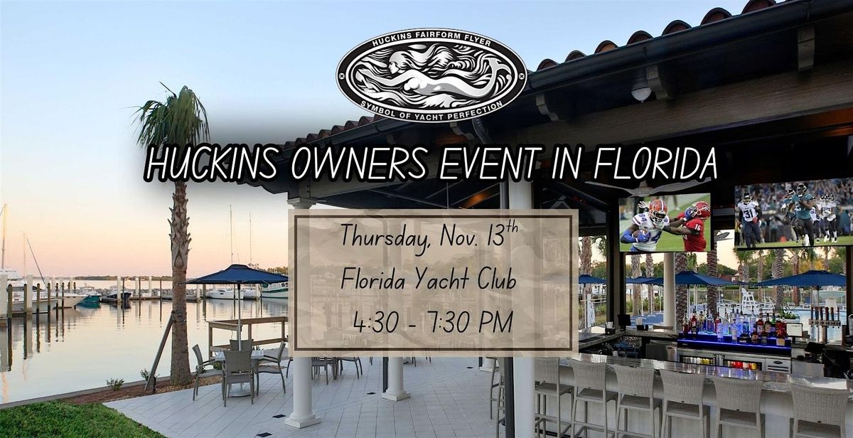 Huckins Owners & Enthusiasts Event in Jacksonville, FL on Nov `13th