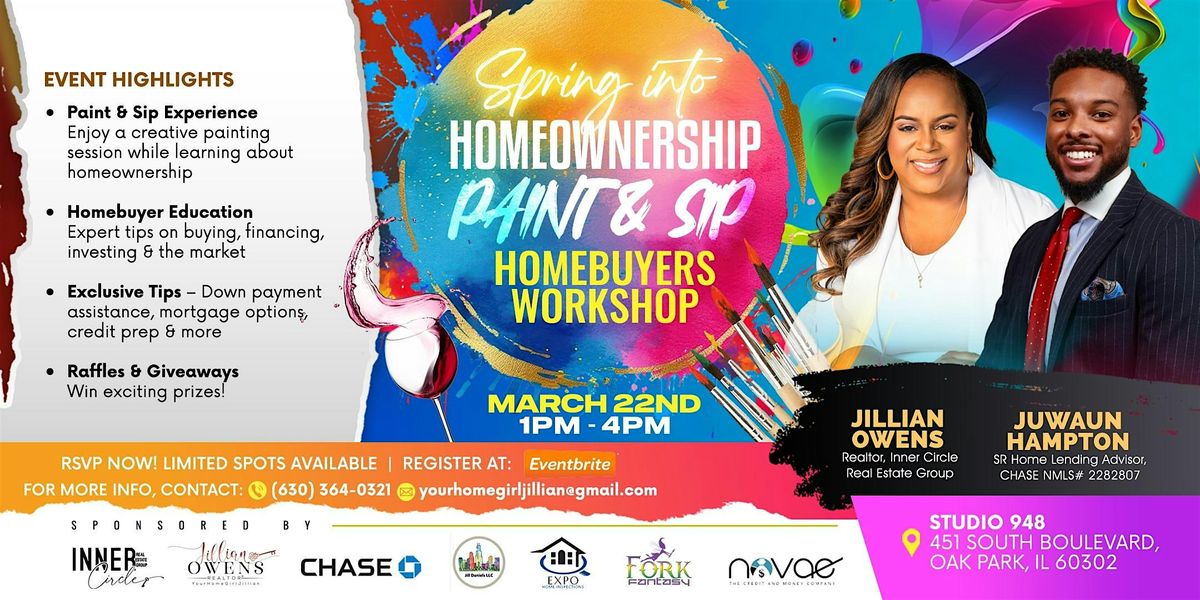 \u201cSpring into Homeownership\u201d Paint & Sip Homebuyers Workshop