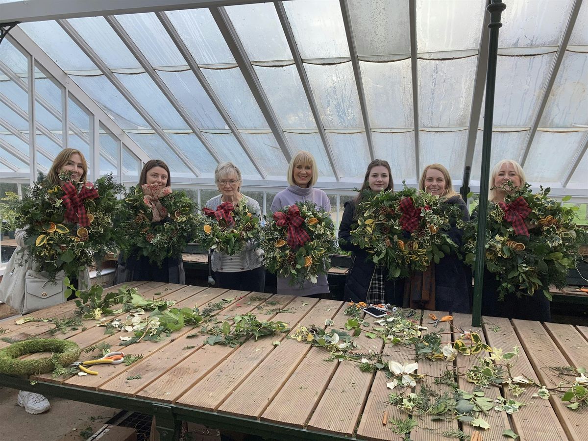 Christmas wreathmaking