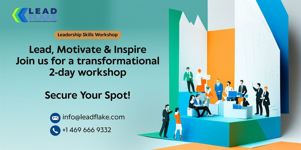 Leadership Skills \u2013 Lead, Motivate & Inspire 2 Days Workshop in Hamburg