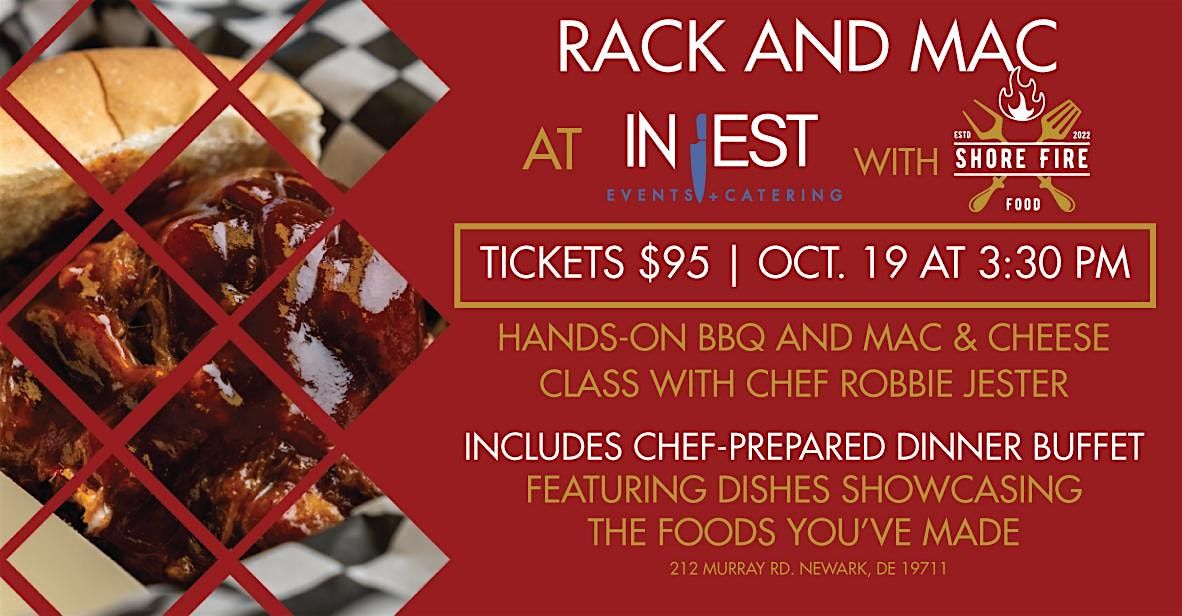 Rack and Mac BBQ Class with Chef Robbie Jester at In Jest Events