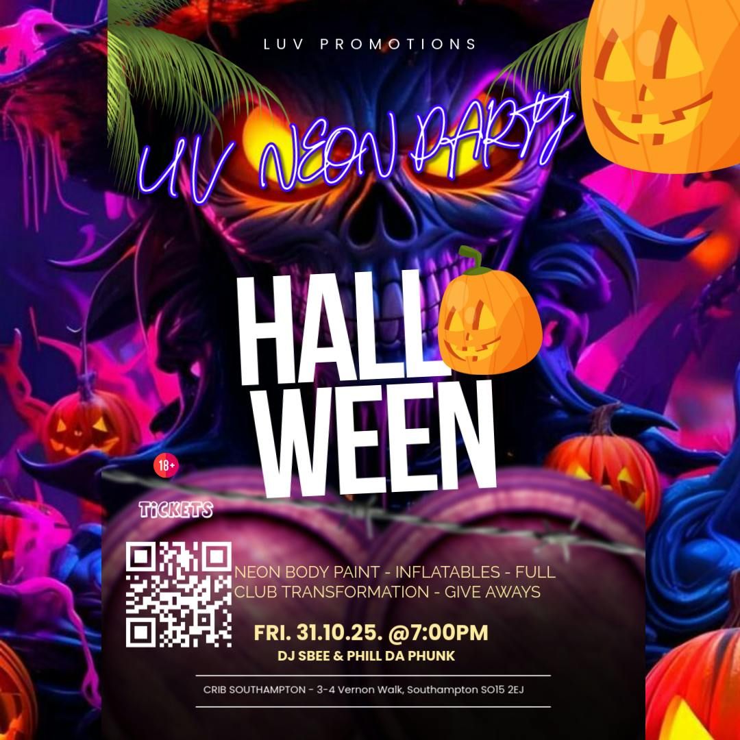 Crib Southampton UV Neon Halloween Party