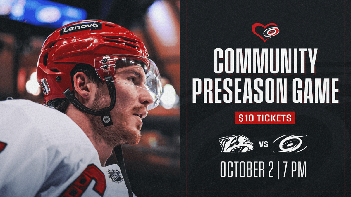 NHL Preseason - Nashville Predators at Carolina Hurricanes at Lenovo Center