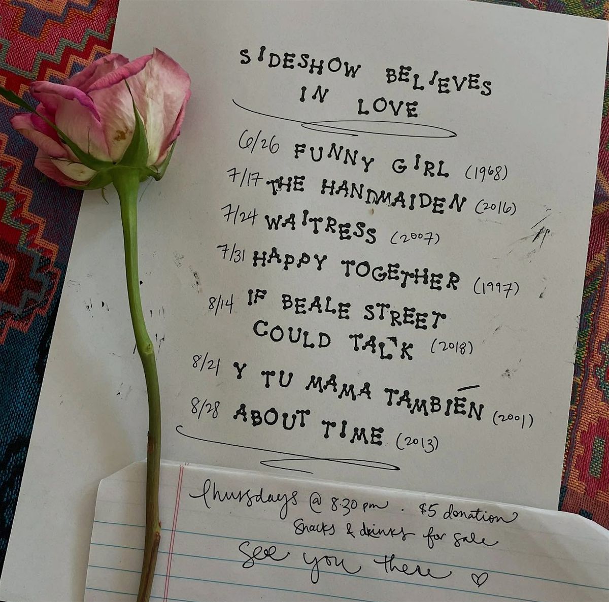 SIDESHOW BELIEVES IN LOVE: Y TU MAM\u00c1 TAMBI\u00c9N (2001)