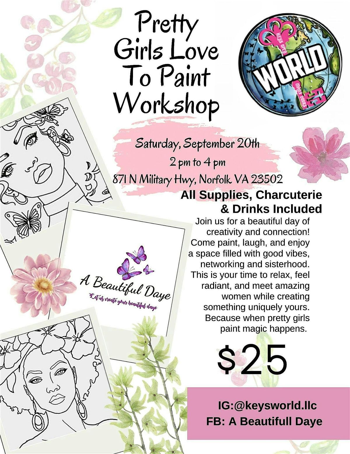 Pretty Girls Love To Paint Workshop