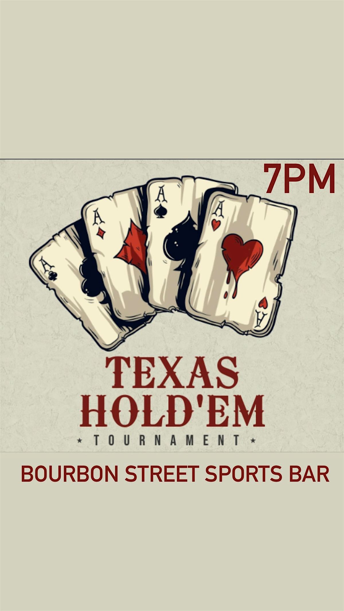 Tuesday Night Poker @ Bourbon Street Sports Bar
