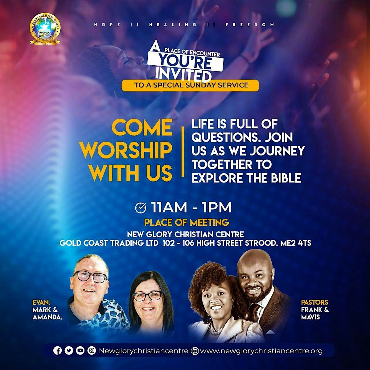 Sunday Church Service - New Glory Christian Centre Int'l Ministries